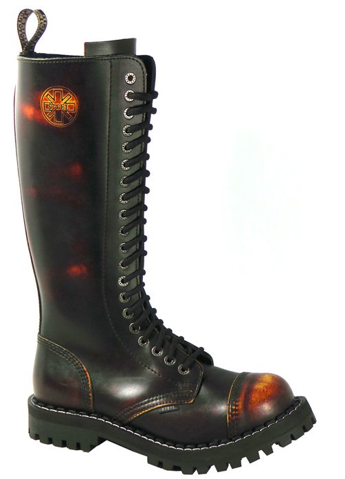Glady - boty STEEL YELLOW RED BLACK, 20 dírek