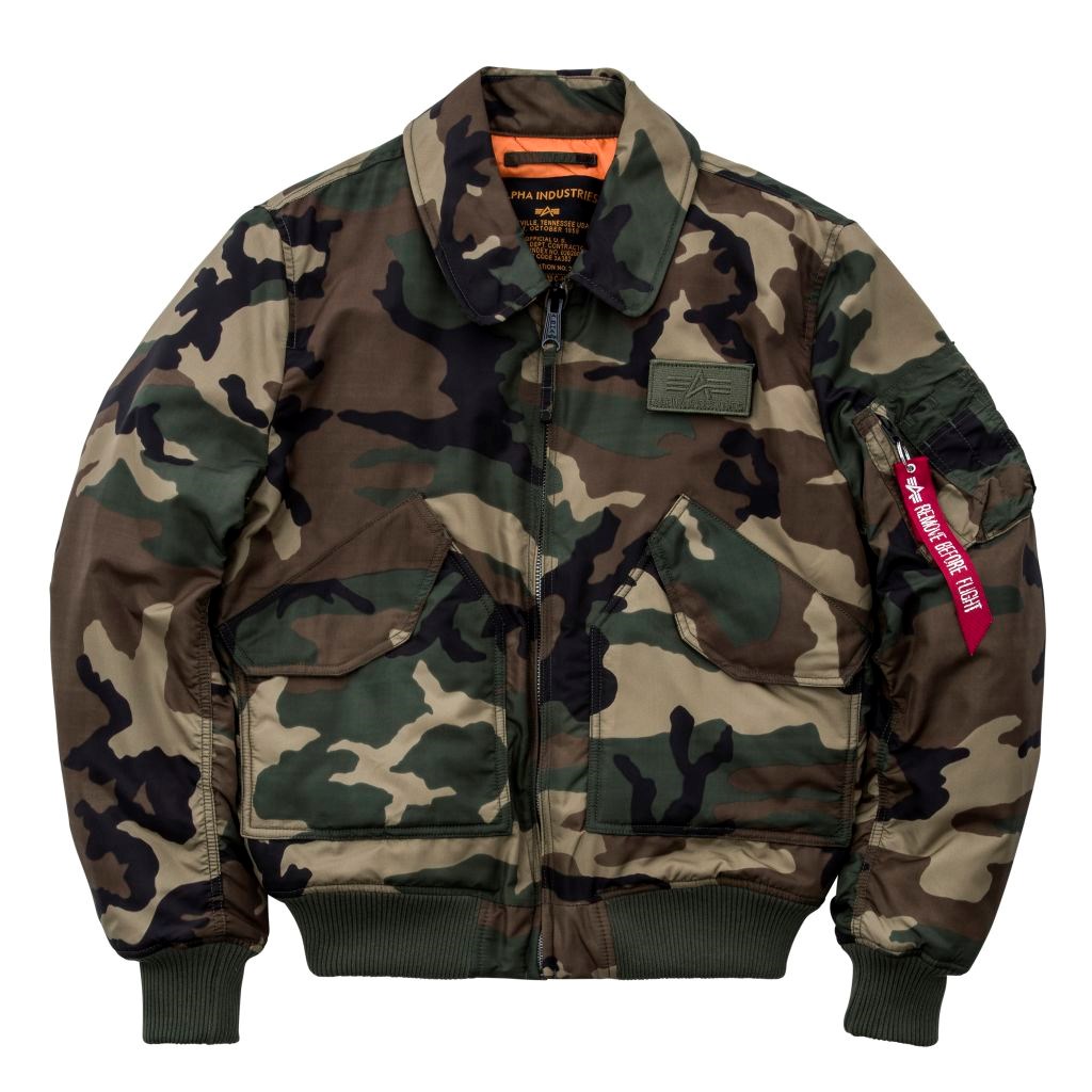 Bunda Alpha CWU VF TT, zateplená - woodland
