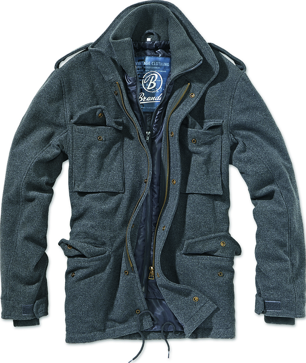 Bunda M65 Voyager Wool, zateplená - antracitová