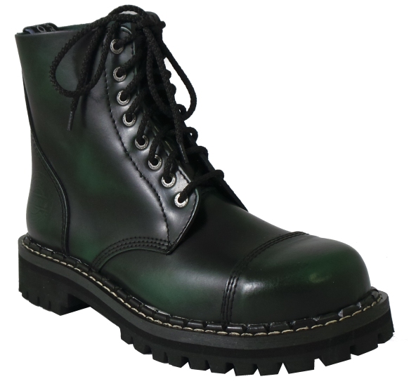 Glady - boty CAMPILOT BLACK GREEN, 8 dírek